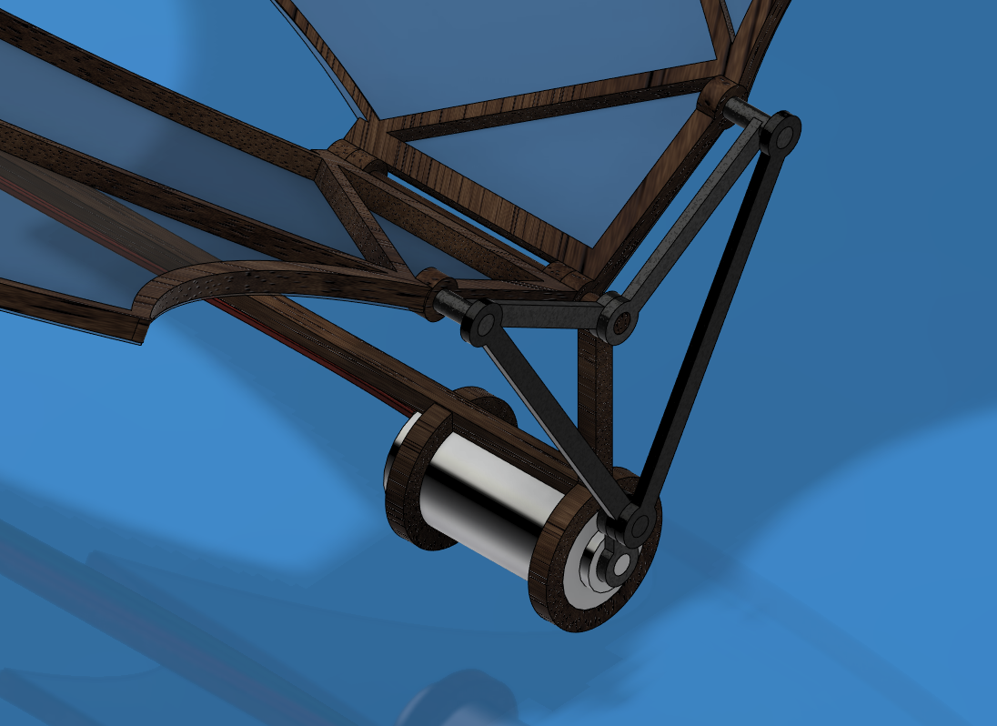 扑翼机线条结构3D图纸 STEP